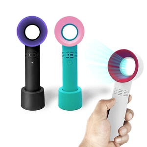 Zummy Rechargeable USB Bladeless Fan Portable Handheld Cooling Desk Mini Fan - Picture 1 of 5