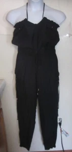 New Nwt Poetry Body Central juniors L Large black jumpsuits pants j55 - Picture 1 of 5