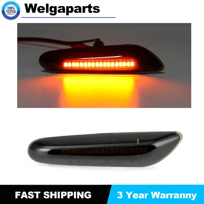 2x Luces de luz de señal de giro lateral para guardabarros para BMW E88 E90 E92 E82 E91 63137165741 Foto 1 de 4