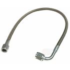 36 Inch Stainless -3AN PTFE Braided Brake Line Hose Turbo Feed NOS Straight-90°