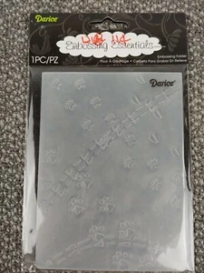 Darice Embossing Essentials Folder 1218-114 Animal Tracks Pattern Scrapbooking - Picture 1 of 11