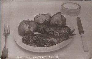 RPPC c1910 Fried Fish Tates All 'Ot Truro Cornwall UK photo D882 - Picture 1 of 2