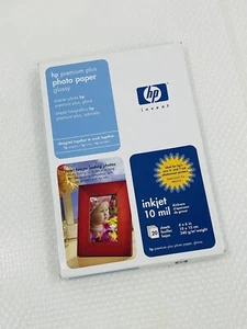 HP Premium Plus 4 X 6" Glossy Inkjet 10 mil Photo Paper 20 sheets Q1977a. - Picture 1 of 3