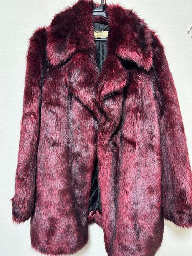 Michael Kors MF02J8004A Cappotto donna doppiopetto pelliccia sintetica bordeaux 2023 S