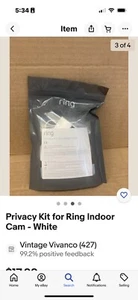 RING Indoor Cam Cover Security Camera Privacy Cover - White NEW - Picture 1 of 3