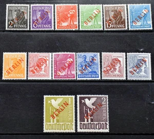 BERLIN Rotaufdruck Serie 1949 sauber postfrisch Geprüft Schlegel BPP 1.400 EURO - Picture 1 of 6