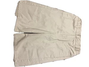 2-Boys School Uniform Shorts Color Tan And Navy by French Toast Size 12 - Picture 1 of 3