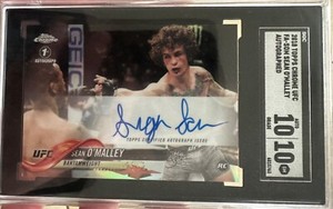 2018 Topps Chrome UFC Suga Sean O'Malley 1st Auto Rookie Autograph SGC 10/10