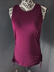Woman's Avia Athletic Workout Tank Top Size Small 4-6 Burgundy Sleeveless - Picture 1 of 13