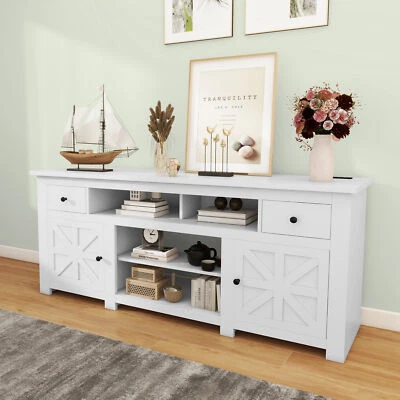 Centro de entretenimiento con soporte de TV Arbrest Farmhouse + cajón de almacenamiento para televisores de hasta 80" Foto 1 de 4