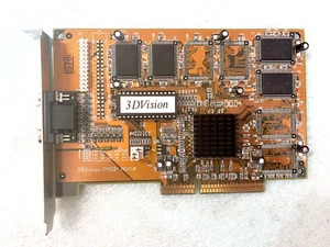 RARE VINTAGE ECS 3DVISION PAGP 3D LABS R1.0 4 MEG AGP VIDEO CARD MXB36 - Picture 1 of 3