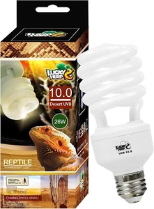 LUCKY HERP Desert UVA UVB Reptile Light Bulb 10.0 26W Compact Fluorescent Lamp - Picture 1 of 1
