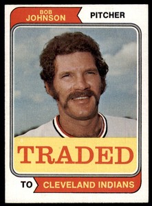 1974 Topps Bob Johnson  EX-MINT Cleveland Indians #269T