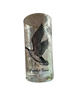 Federal Glass Tumblers Labrador Goose 8 Ounce Set Of 9 Vintage Barware - Picture 1 of 6