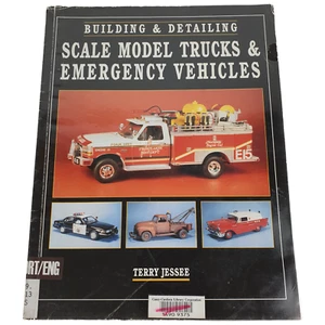 Vtg Building Scale Model Trucks & Emergency Vehicles By Terry Jessee 1999 USA Gd - Foto 1 di 7