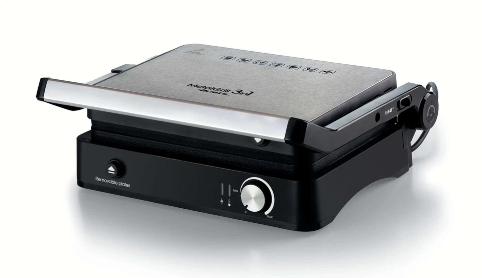 Ariete MetalGrill 3in1 Griglia elettrica 1934 grigliate miste 2000W Silver/Black - Immagine 1 di 4