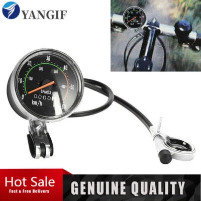 Old School Style Bicycle Speedometer Analog Odometer Classic Style For Bike UK - Image 1 of 4