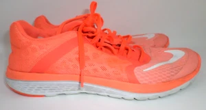 Nike FS Lite Run 3 Shoes Orange and White Women Size 10 807145-601 - Picture 1 of 14