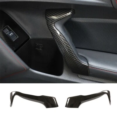 Manija de puerta interior de fibra de carbono para T@yota 86 Subaru BRZ 12-20ABS Scion FR-S Foto 1 de 4