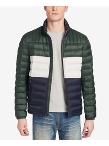 tommy hilfiger puffer jacket green
