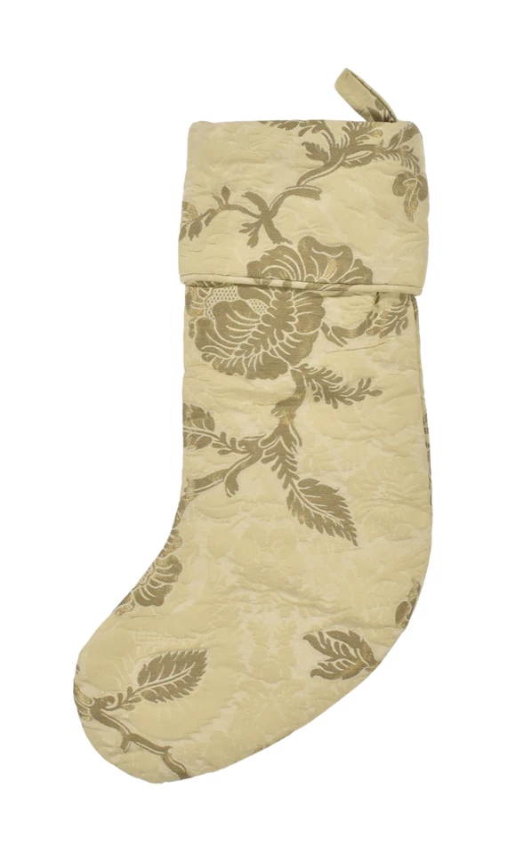 Ralph Lauren Home Collection Vintage Silk Jacquard Christmas Stocking New $295 - Image 1 of 4