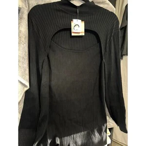 Anne Klein Black Cutout Sweater | Size 3X - Picture 1 of 3