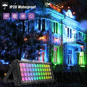 96W RGB 48LED Bühnenbeleuchtung Wall Washer Licht Bar DMX Weihnachten Disco Show - Bild 1 von 9