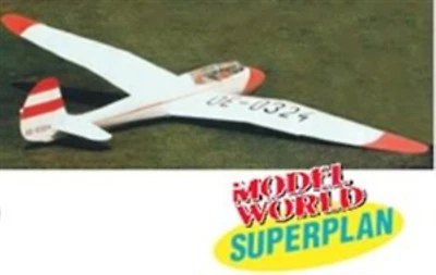 OBERLECHNER MG 19A STEINADLER, Segelflugzeug (Spannweite: 3730mm) Modellbauplan - Bild 1 von 2