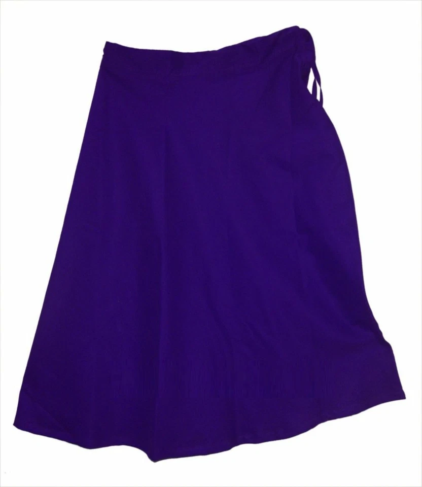 Falda interior forro enagua sari indio suave 100 % algodón puro sari Foto 1 de 1