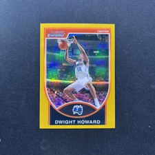2007-08 Bowman Chrome Gold Refractor Dwight Howard #D 21/99 MAGIC