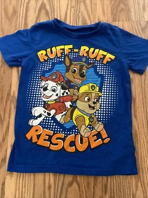 Nickelodeon Paw Patrol Ruff Ruff Rescue T-Shirt Size Blue 5T - Image 1 of 4