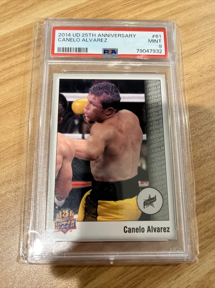 CANELO ALVAREZ PSA 9 2014 UPPER DECK 25TH ANNIVERSARY #61 - Image 1 of 2