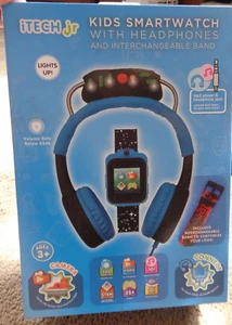 NISB-iTECH JR KIDS SMARTWATCH WITH HEADPHONES/INTERCHANGEABLE BAND & MINI MIC-LU - Zdjęcie 1 z 12