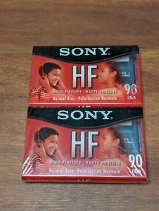 Sony HF High Fidelity 90 Min Leere Audiokassette (2er Pack) Neu Versiegelte Packung - Bild 1 von 9