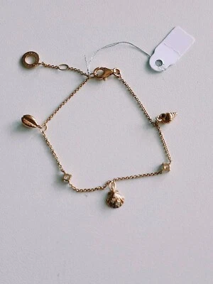 Thomas Sabo ,Armband Damen Muscheln Weiße Steine Silber Vergoldet, - Bild 1 von 4