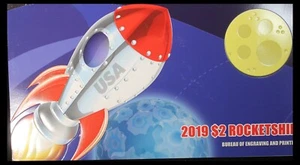 2019 $1 FRN Rocketship Note - BEP TQP0973/JS - Picture 1 of 3