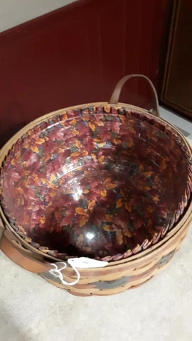(#1) - 1995 Longaberger Shades of Autumn Basket of Plenty #15563 Cover