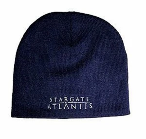 Gorro Stargate Atlantis Serie de TV Nombre Logo Azul Marino NUEVO SIN USAR - Imagen 1 de 1