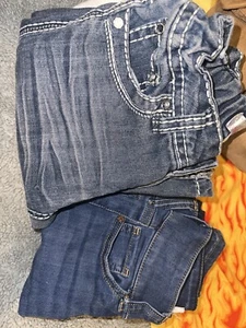 Size 7-8 Kids Pants Jeans And Shorts Lot - Picture 1 of 24