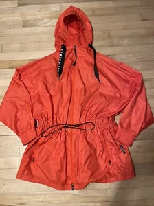 Adidas X Karlie Kloss Jacket Extra Small Women’s Orange WIND.RDY Oversized Parka - Picture 1 of 7