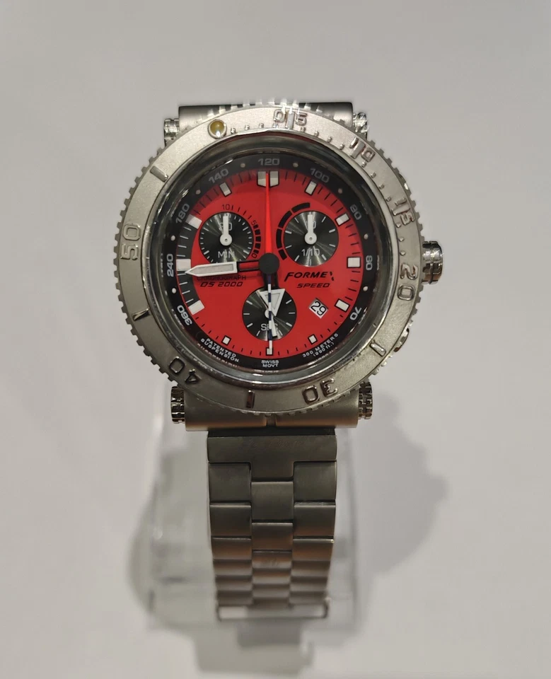 Formex 4 Speed CHRONOGRAPH  DS2000 SWISS ETA G10.211 mens watch Red Dial - Bild 1 von 4