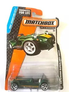 2014 MATCHBOX ON A MISSION MBX Adventure City Caterham Superlight R500 Green - Picture 1 of 1