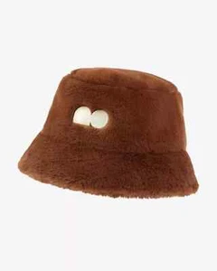 Nike Women's Naomi Osaka Apex Bucket Hat Tennis Faux Fur,  Color Brown, Size M, - Picture 1 of 1