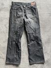 GAP Boot Fit Button Fly Jeans Men's 32x30 Distressed Black Wash