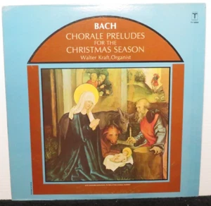 BACH CHORALE PRELUDES FOR THE CHRISTMAS SEASON (NM) TV-34084 VINYL LP RECORD - Picture 1 of 4