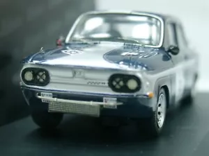 WOW EXTREM SELTEN Audi Nsu 1000 TTS #128 blau Rallye Montafon 1:43 Schuco-Spark - Bild 1 von 3