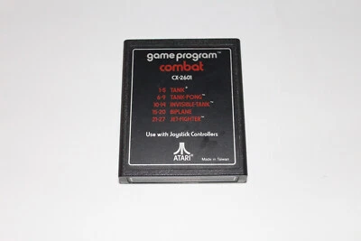 COMBAT (Atari 2600 VCS) 1977 VIDEO GAME Cleaned Tested 5200 7800 - Image 1 of 2