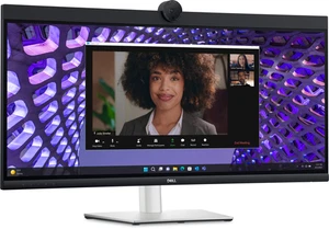 Dell 34" WQHD Curved Monitor with 2K QHD Webcam P3424WEB (3440x1440) - Picture 1 of 10