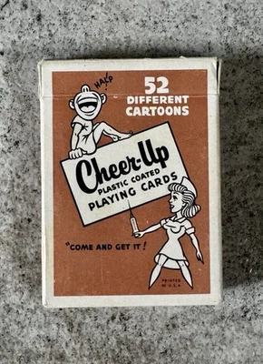 Vintage Stancraft “Cheer-Up” Poker Playing Cards – 52 Cartoon Deck - Image 1 of 4