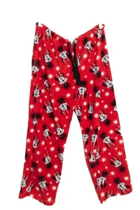 Pantalones de pijama de lana roja con cordón Disney talla L (12-14) Minnie Mouse para mujer - Imagen 1 de 8